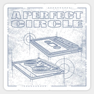 A Perfect Circle Technical Drawing Sticker